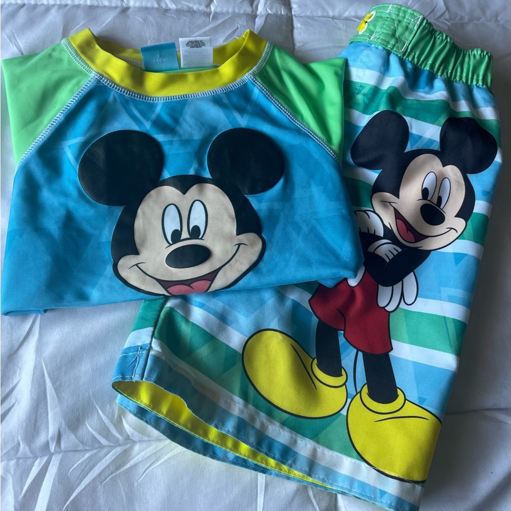 Disney Mickey Mouse swim set boys size 6
